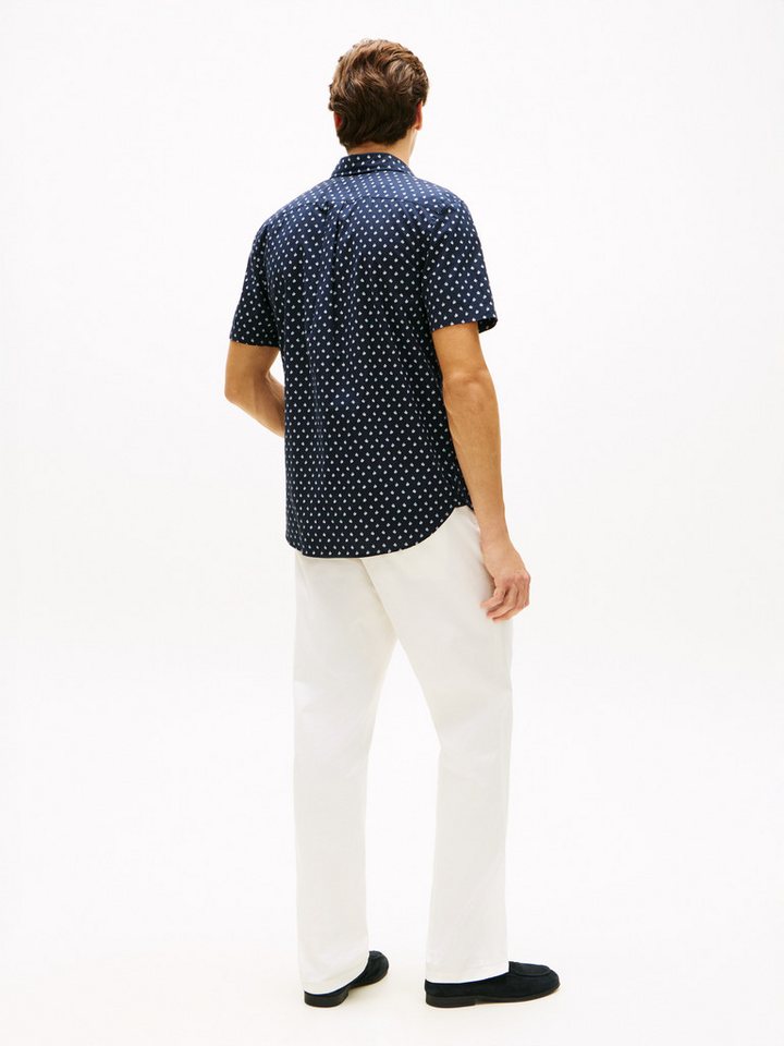 Tommy Hilfiger Kurzarmhemd FLEX POPLIN PRINT Regular Fit – Bild 5 von 5