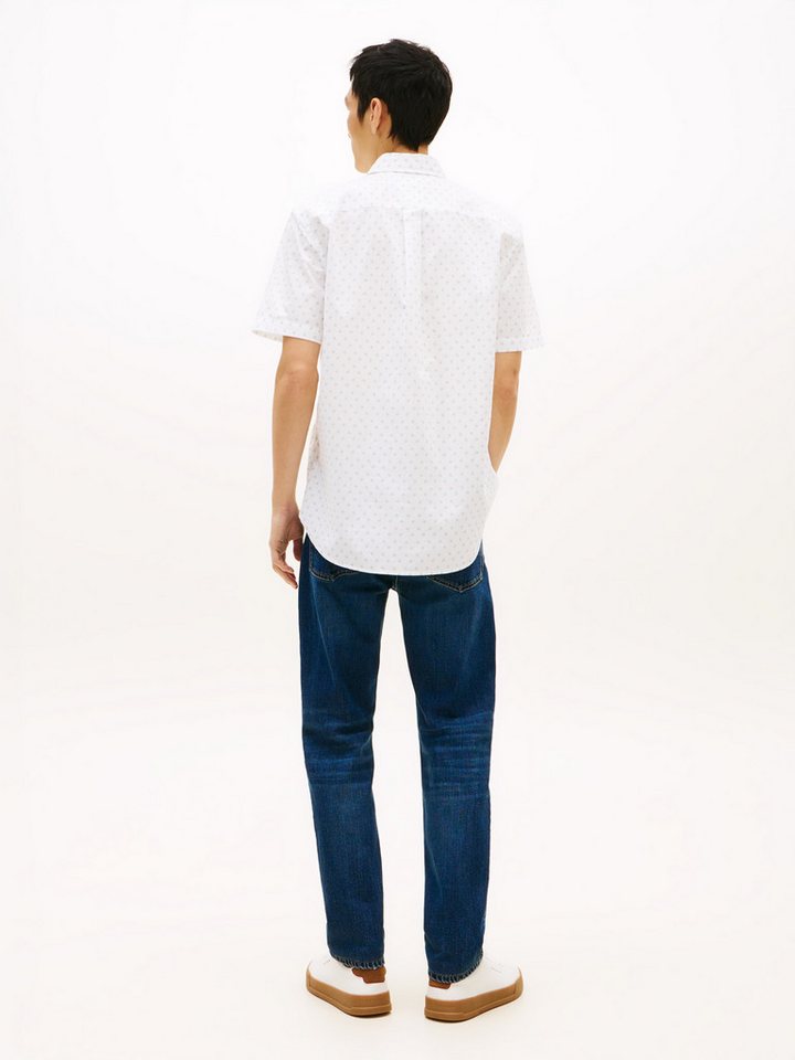Tommy Hilfiger Kurzarmhemd FLEX POPLIN PRINT Regular Fit – Bild 5 von 5