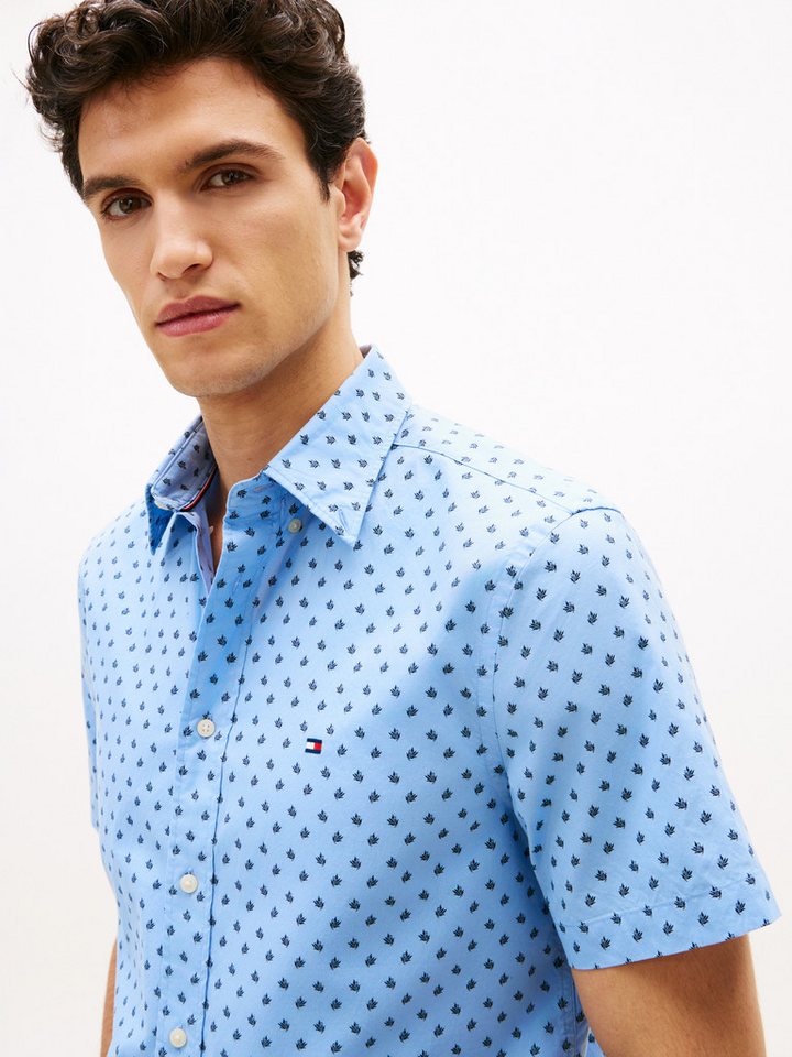 Tommy Hilfiger Kurzarmhemd FLEX POPLIN PRINT Regular Fit – Bild 2 von 5