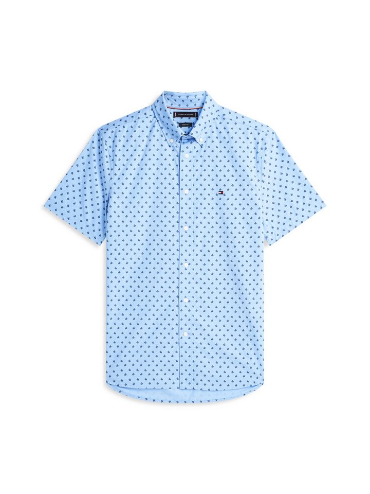 Tommy Hilfiger Kurzarmhemd FLEX POPLIN PRINT Regular Fit – Bild 4 von 5