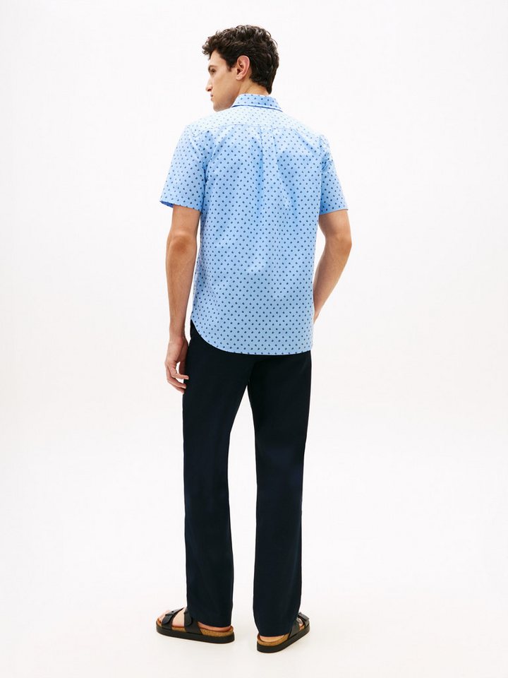 Tommy Hilfiger Kurzarmhemd FLEX POPLIN PRINT Regular Fit – Bild 5 von 5