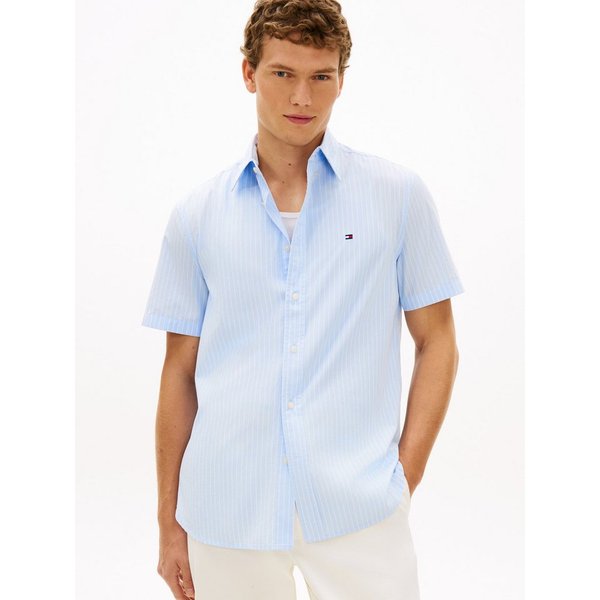 Tommy Hilfiger Kurzarmhemd FLEX POPLIN Regular fit mit Button-Down-Kragen