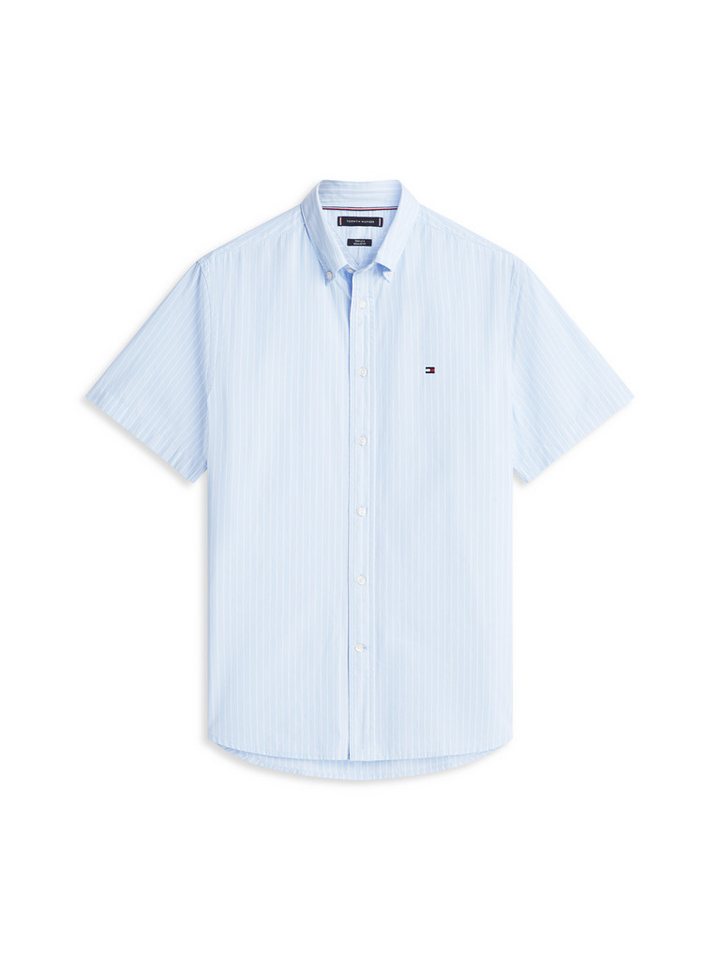 Tommy Hilfiger Kurzarmhemd FLEX POPLIN Regular fit mit Button-Down-Kragen – Bild 4 von 5
