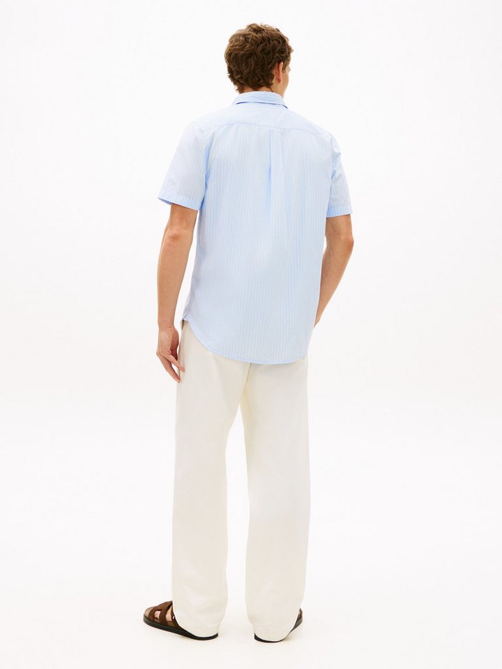 Tommy Hilfiger Kurzarmhemd FLEX POPLIN Regular fit mit Button-Down-Kragen – Bild 5 von 5