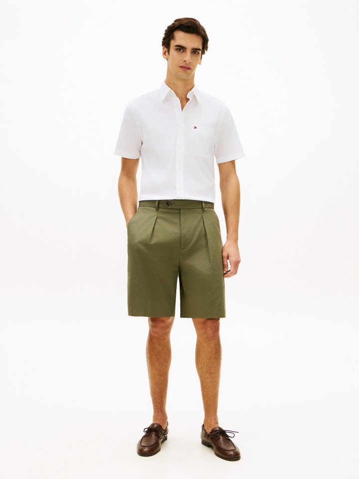 Tommy Hilfiger Kurzarmhemd LIGHT OXFORD SOLID regular fit, Button-down-Kragen – Bild 3 von 5