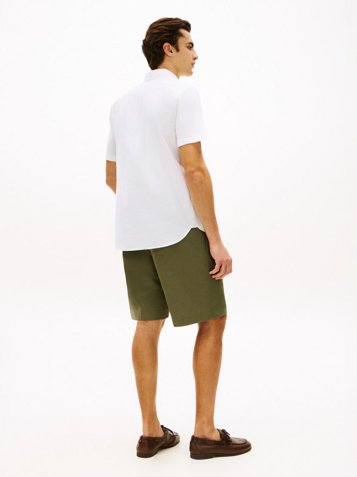 Tommy Hilfiger Kurzarmhemd LIGHT OXFORD SOLID regular fit, Button-down-Kragen – Bild 5 von 5