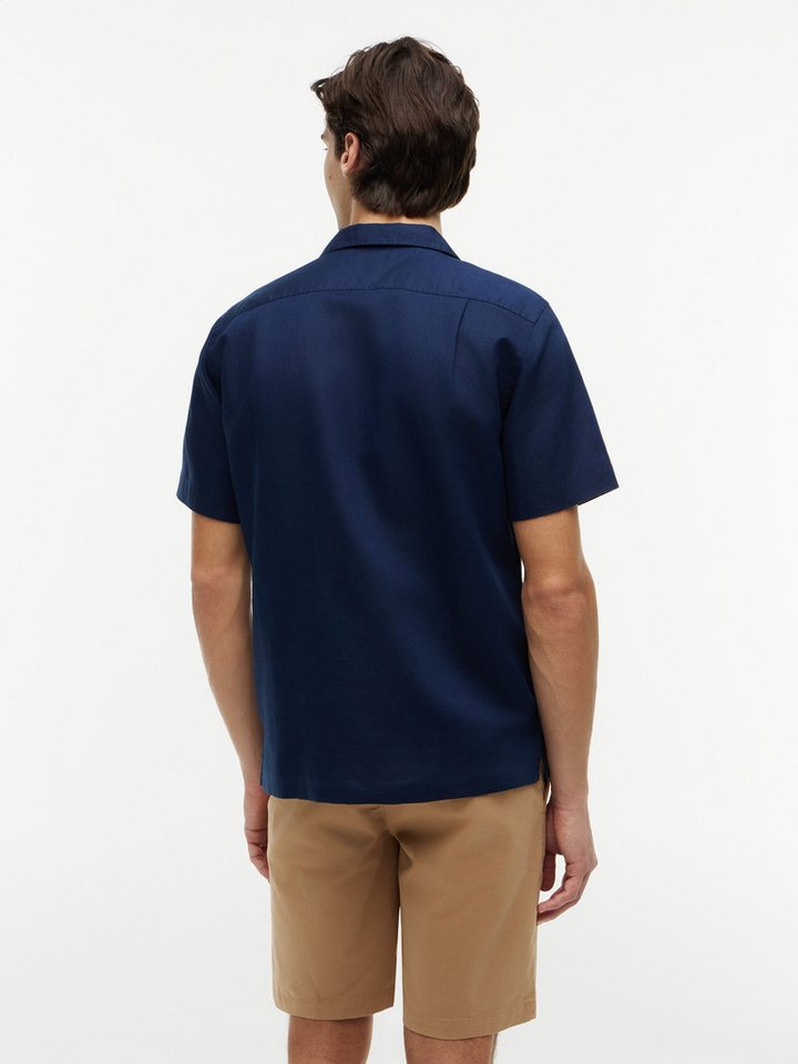 Tommy Hilfiger Kurzarmhemd LINEN BLEND SOLID SS RF SHT aus Baumwollmix mit Leinen – Bild 2 von 5