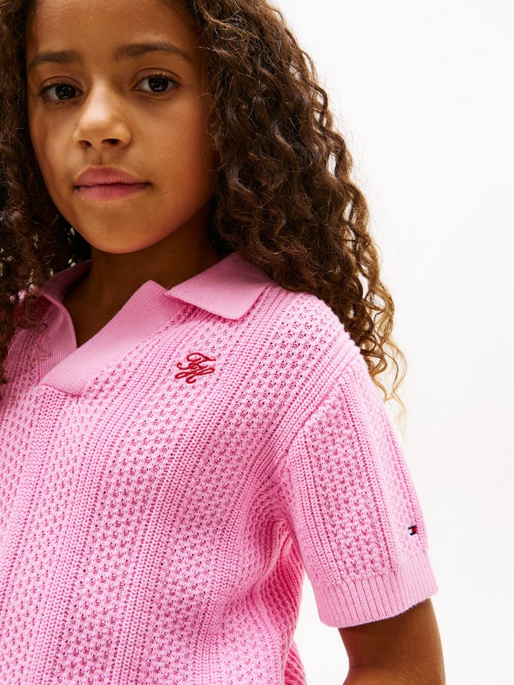 Tommy Hilfiger Kurzarmpullover Polokragen, reine Baumwolle, Regular Fit, Kinder bis 16 Jahre – Bild 2 von 5