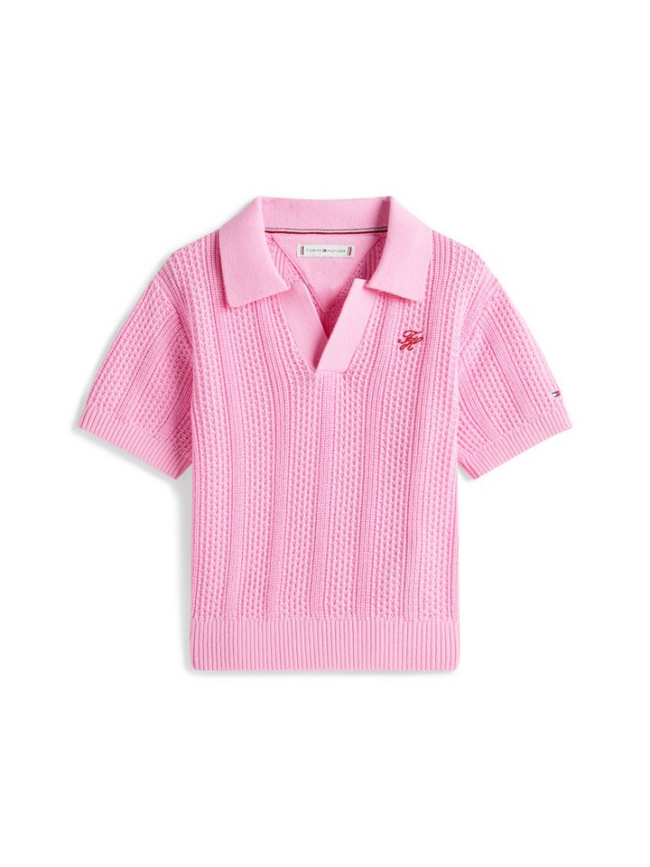 Tommy Hilfiger Kurzarmpullover Polokragen, reine Baumwolle, Regular Fit, Kinder bis 16 Jahre – Bild 5 von 5