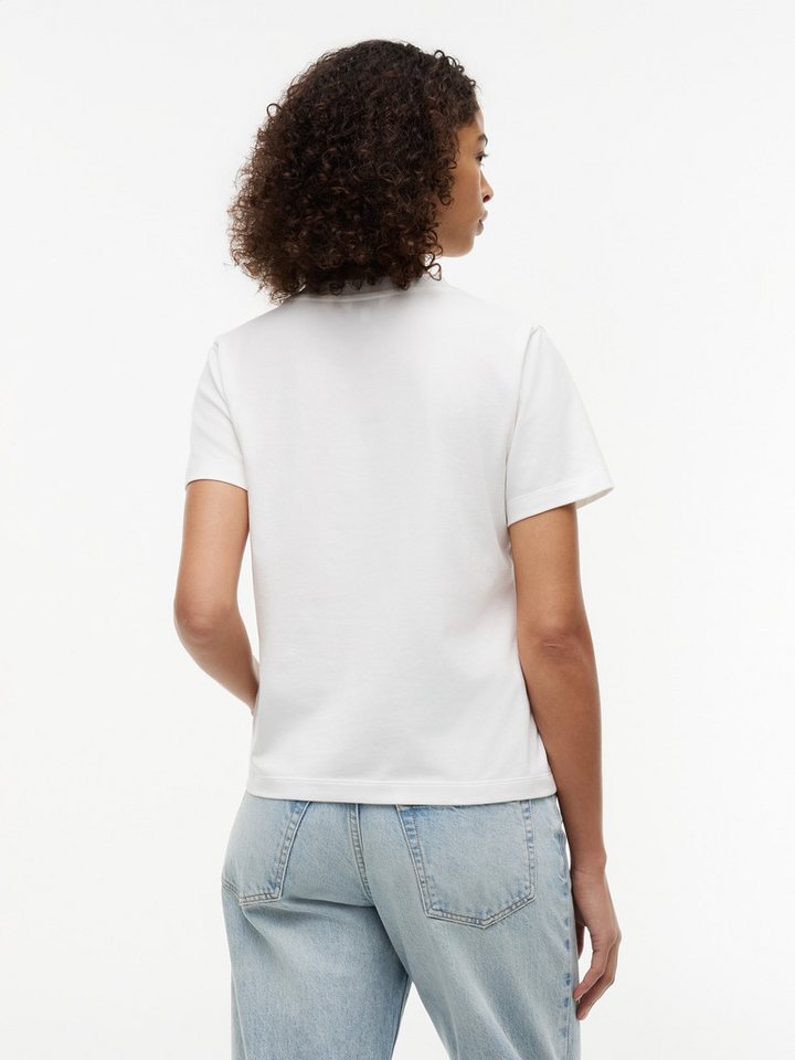 Tommy Hilfiger Kurzarmshirt TH SCRIPT REG C-NK SS TEE Baumwollmischung, regular fit – Bild 3 von 5