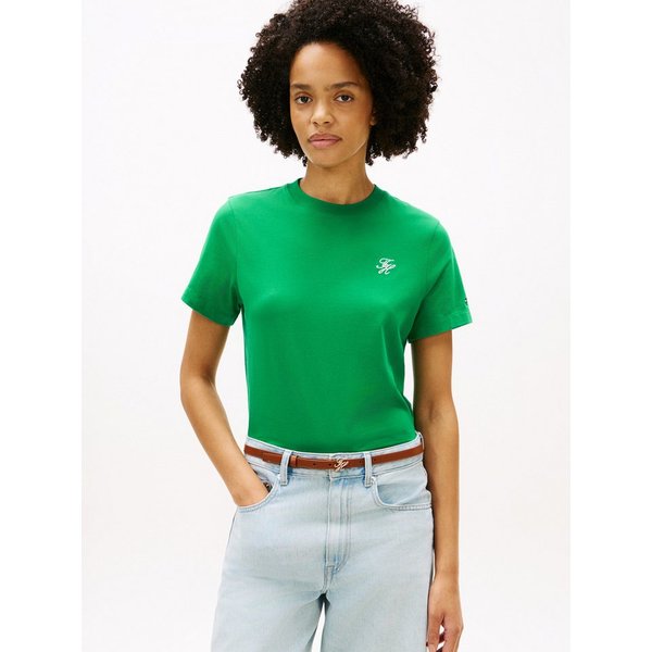 Tommy Hilfiger Kurzarmshirt TH SCRIPT REGULAR C-NECK SHORT SLEEVE TEE