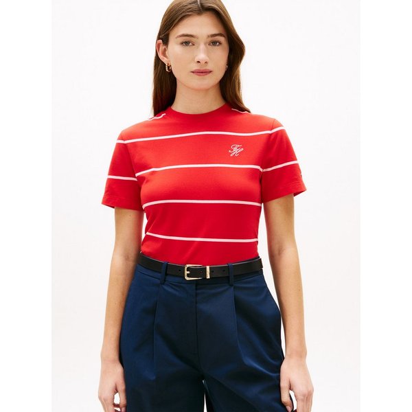 Tommy Hilfiger Kurzarmshirt TH SCRIPT REGULAR C-NECK SHORT SLEEVE TEE