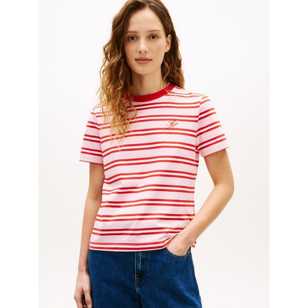 Tommy Hilfiger Kurzarmshirt TH SCRIPT REGULAR C-NECK SHORT SLEEVE TEE