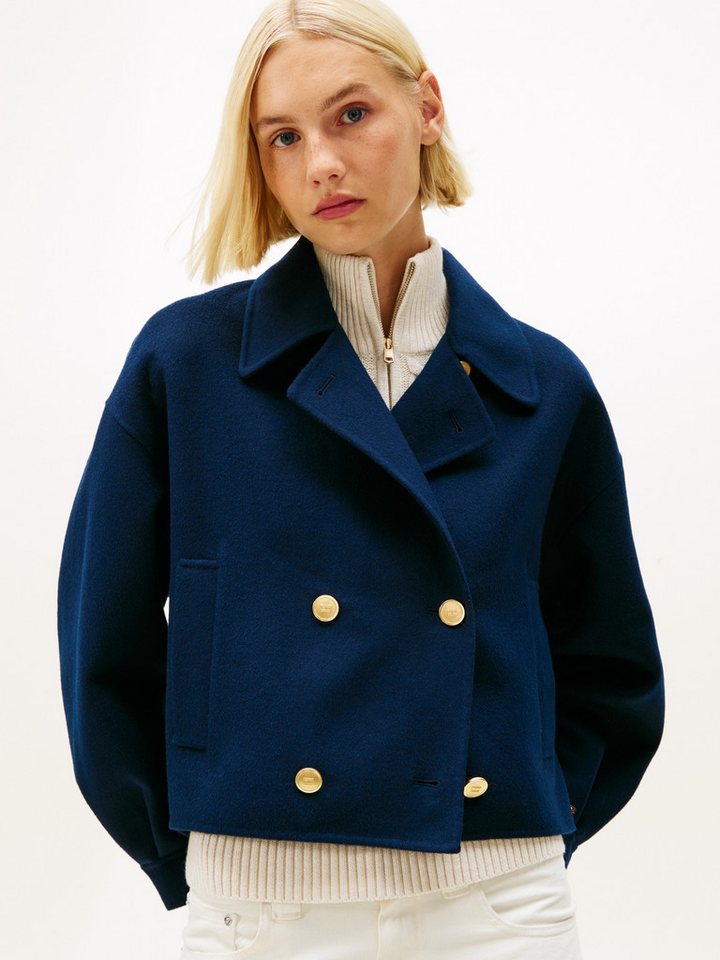 Tommy Hilfiger Kurzjacke DF WOOL GOLD BUTTON PEACOAT mit Wolle – Bild 2 von 5