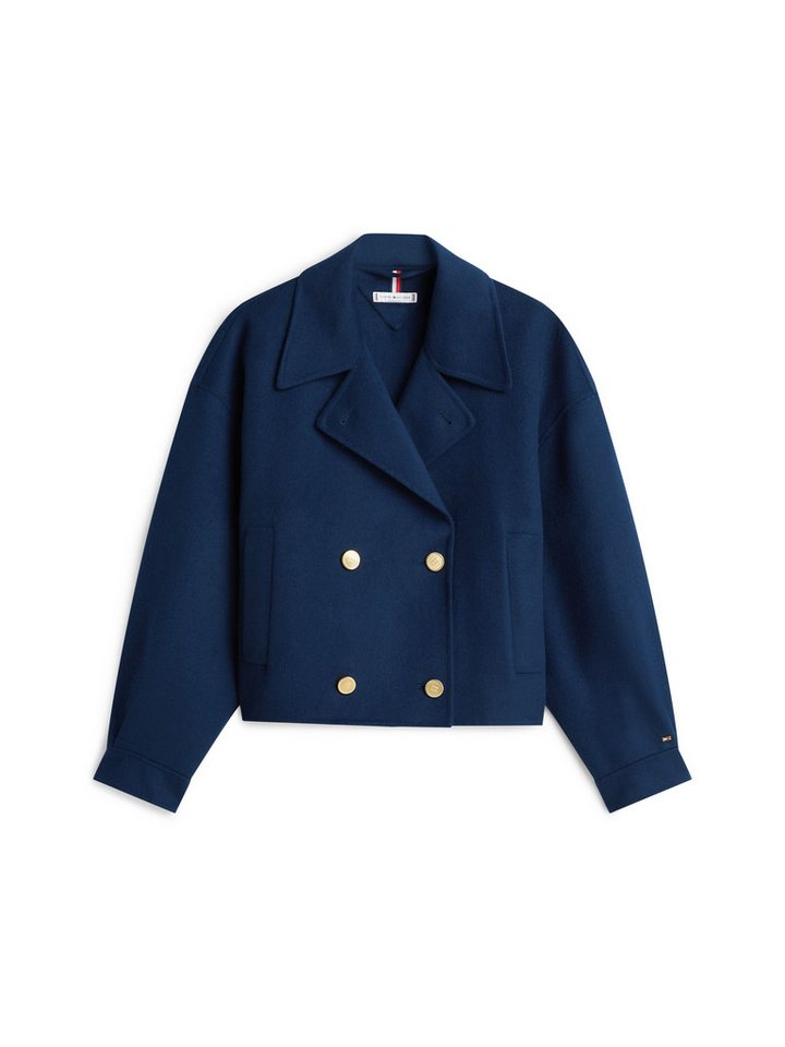 Tommy Hilfiger Kurzjacke DF WOOL GOLD BUTTON PEACOAT mit Wolle – Bild 4 von 5