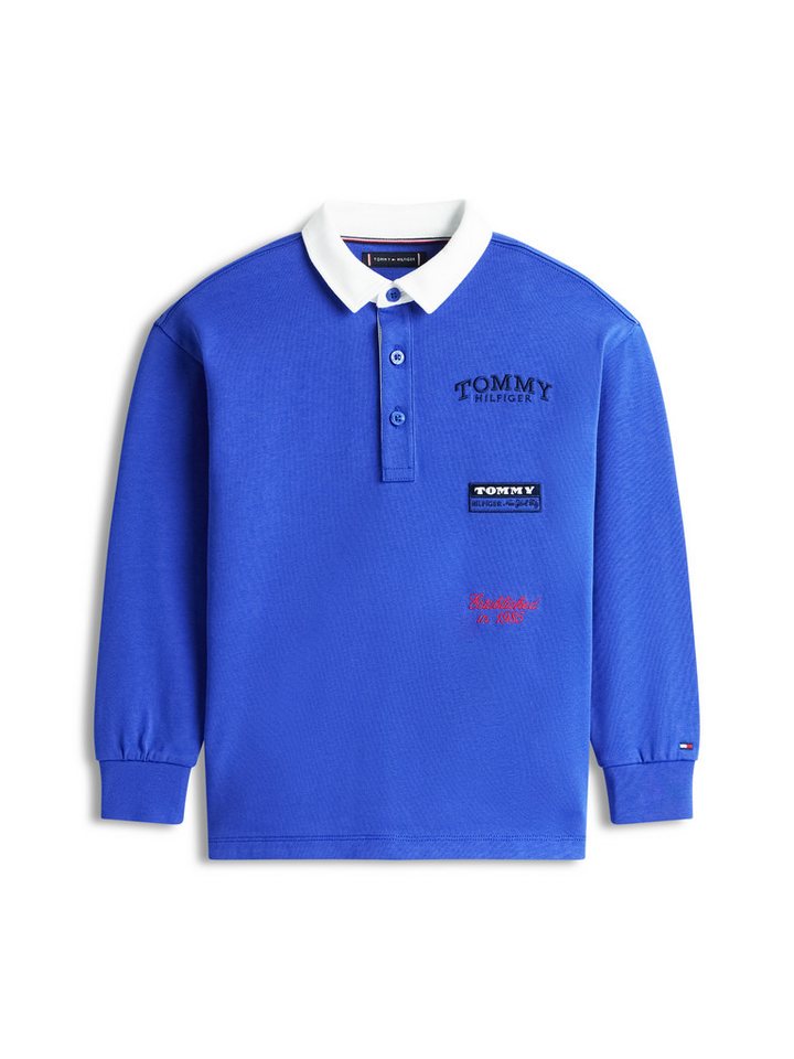 Tommy Hilfiger Langarm-Poloshirt Regular fit, für Kinder bis 16 Jahre – Bild 4 von 5