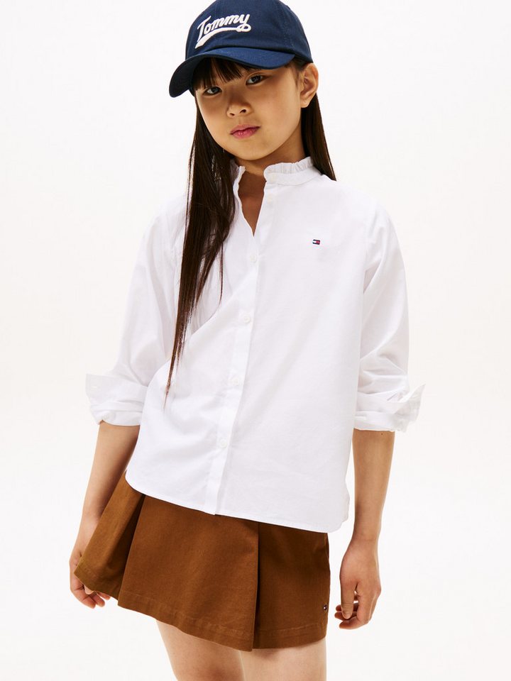 Tommy Hilfiger Langarmbluse RUFFLE COLLAR BLOUSE LS Kinder bis 16 Jahre – Bild 2 von 5