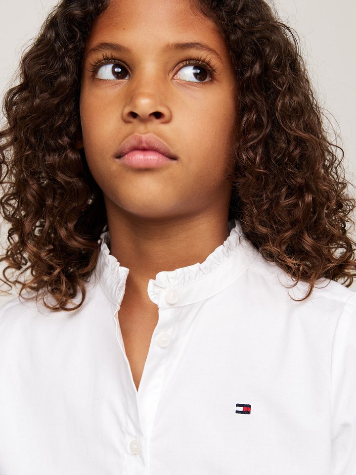 Tommy Hilfiger Langarmbluse RUFFLE COLLAR BLOUSE LS Kinder bis 16 Jahre – Bild 3 von 5
