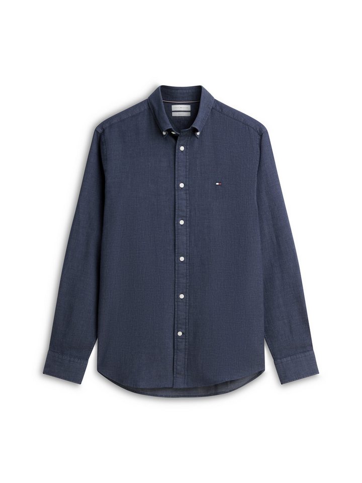 Tommy Hilfiger Langarmhemd FLEX POP MINI DOBBY RF SHIRT Regular Fit Dobby Structure – Bild 5 von 5