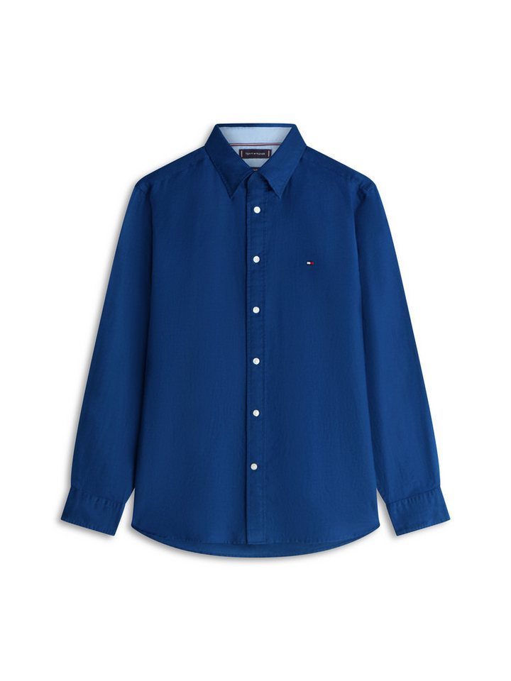 Tommy Hilfiger Langarmhemd LINEN BLEND SOLID BTD Regular Fit Leinen – Bild 4 von 5