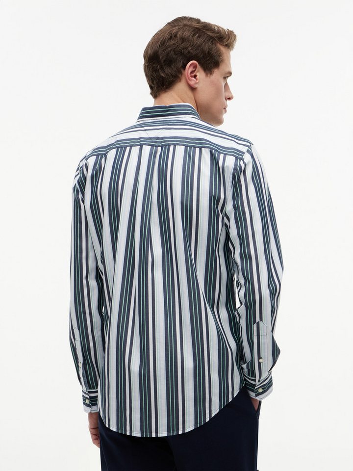 Tommy Hilfiger Langarmhemd POPLIN MULTI STPE SHIRT Regular Fit – Bild 2 von 5