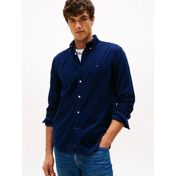 Tommy Hilfiger Langarmhemd SOLID CORDUROY SHIRT Regular Fit Cord