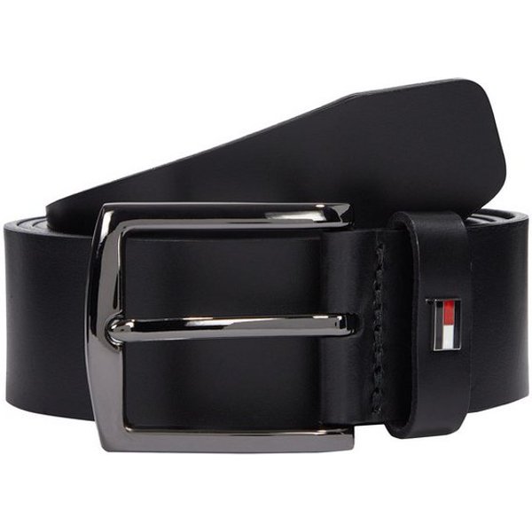 Tommy Hilfiger Ledergürtel DENTON 3.5 cm breit EXT Einfachdornschließe, Metalllogo