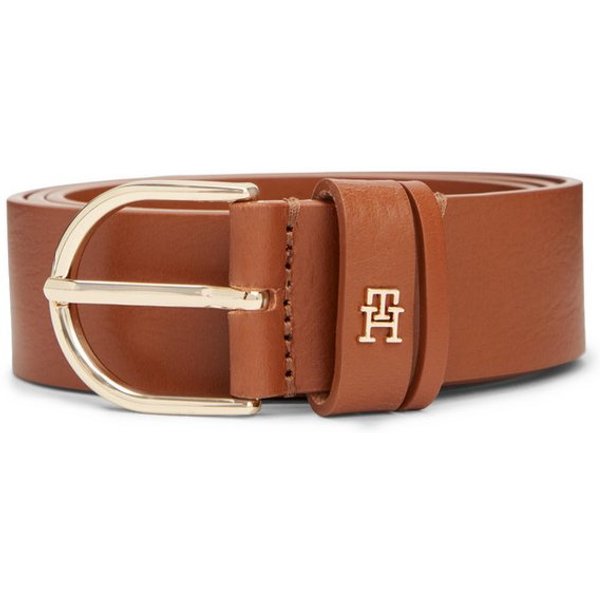 Tommy Hilfiger Ledergürtel ESSENTIAL EFFORTLESS 3,5 cm breit Damengürtel, 3,5 cm breit, casual und Jeans, ovale Einfachdornschließe