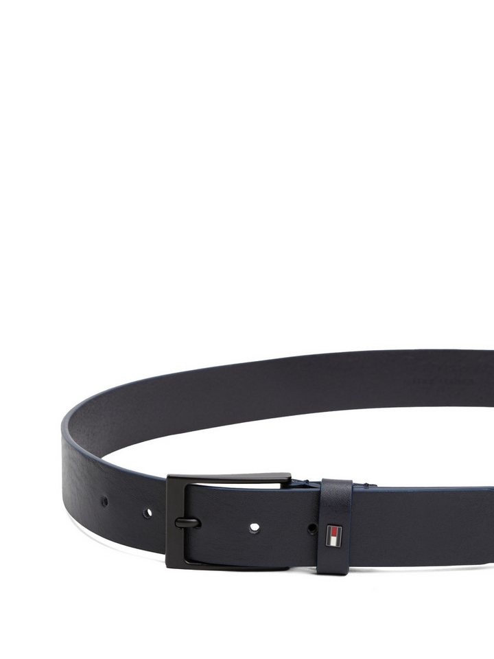 Tommy Hilfiger Ledergürtel LAYTON 3.5 cm breit Metallpatch, Einfachdornschließe – Bild 2 von 5