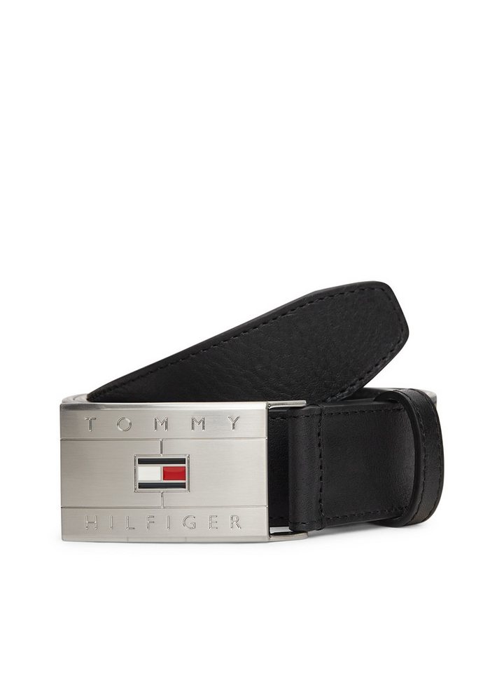 Tommy Hilfiger Ledergürtel TH FLAG PLAQUE – Bild 2 von 5