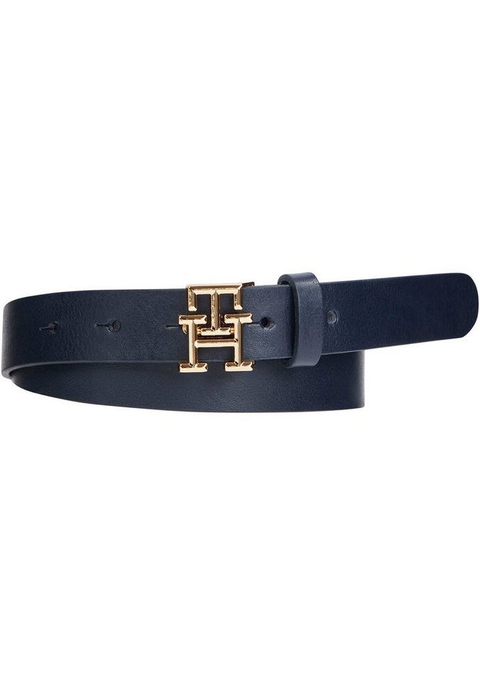 Tommy Hilfiger Ledergürtel TH LOGO 2,5 cm breit mit Monogramm-Schließe – Bild 3 von 5