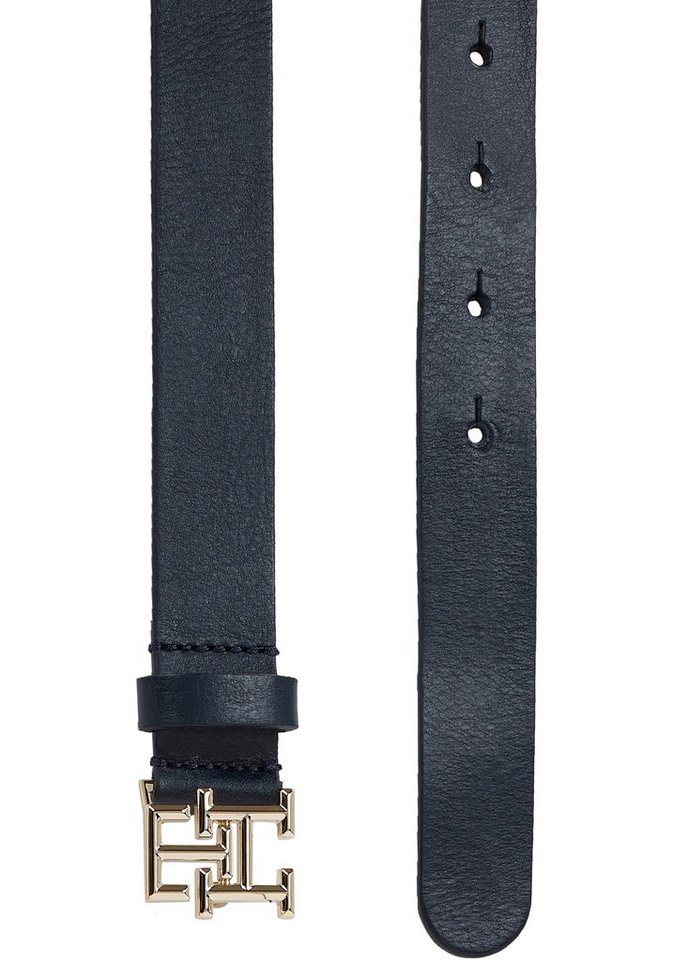 Tommy Hilfiger Ledergürtel TH LOGO 2,5 cm breit mit Monogramm-Schließe – Bild 4 von 5