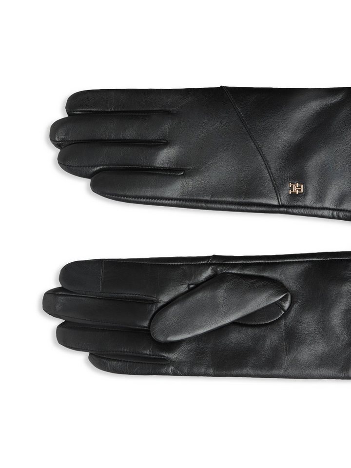 Tommy Hilfiger Lederhandschuhe ELEVATED CHIC LEATHER GLOVES Regular fit mit Markenlogo – Bild 2 von 3