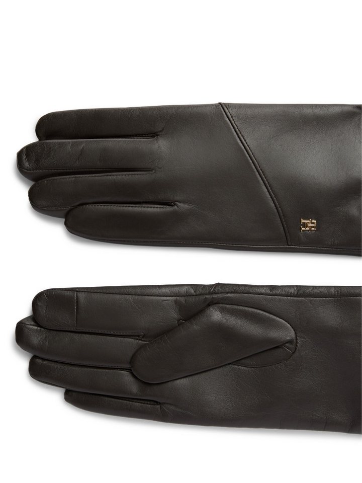 Tommy Hilfiger Lederhandschuhe ELEVATED CHIC LEATHER GLOVES Regular fit mit Markenlogo – Bild 2 von 3