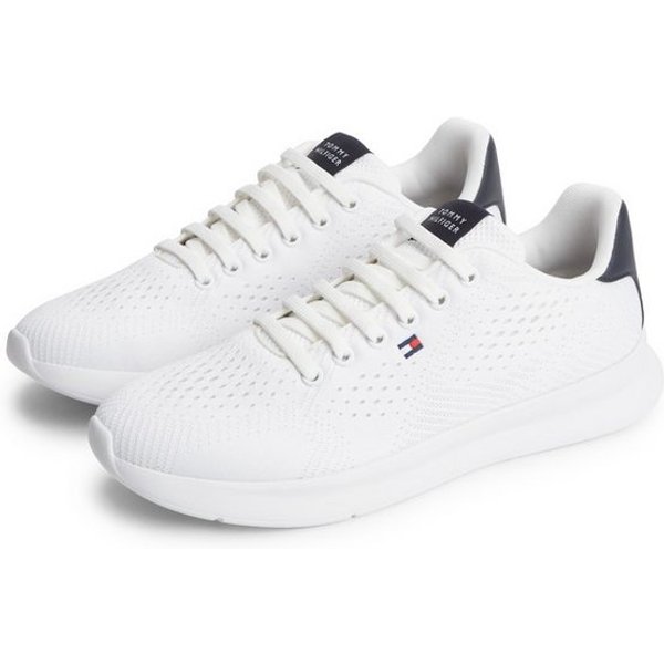 Tommy Hilfiger LIGHTWEIGHT RUNNER KNIT Sneaker Freizeitschuh, Halbschuh, Schnürschuh mit seitlicher Logo-Flagg