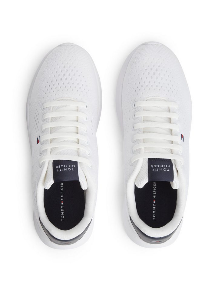 Tommy Hilfiger LIGHTWEIGHT RUNNER KNIT Sneaker Freizeitschuh, Halbschuh, Schnürschuh mit seitlicher Logo-Flagg – Bild 5 von 5