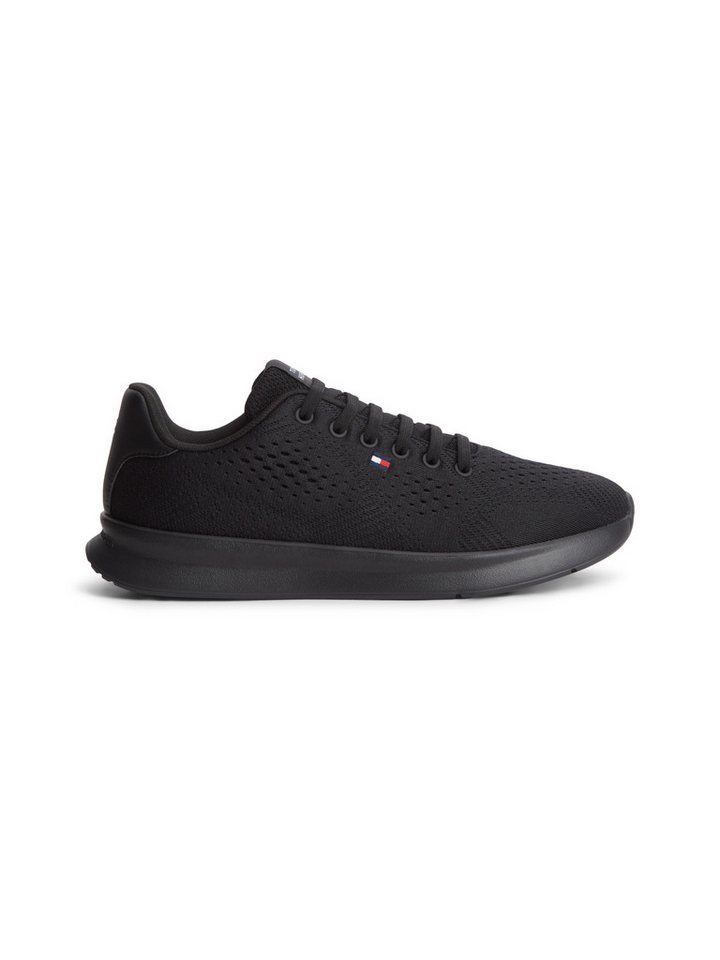 Tommy Hilfiger LIGHTWEIGHT RUNNER KNIT Sneaker Freizeitschuh, Halbschuh, Schnürschuh mit seitlicher Logo-Flagg – Bild 3 von 5
