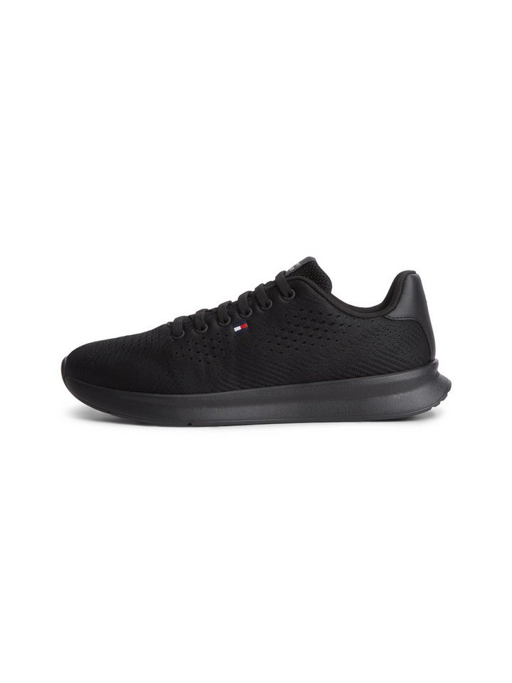 Tommy Hilfiger LIGHTWEIGHT RUNNER KNIT Sneaker Freizeitschuh, Halbschuh, Schnürschuh mit seitlicher Logo-Flagg – Bild 4 von 5