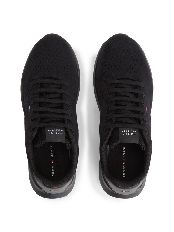 Tommy Hilfiger LIGHTWEIGHT RUNNER KNIT Sneaker Freizeitschuh, Halbschuh, Schnürschuh mit seitlicher Logo-Flagg – Bild 5 von 5