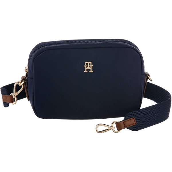 Tommy Hilfiger Mini Bag POPETTE CAMERA BAG, Damen Umhängetasche, Schultertasche mit TH-Schmuckelement