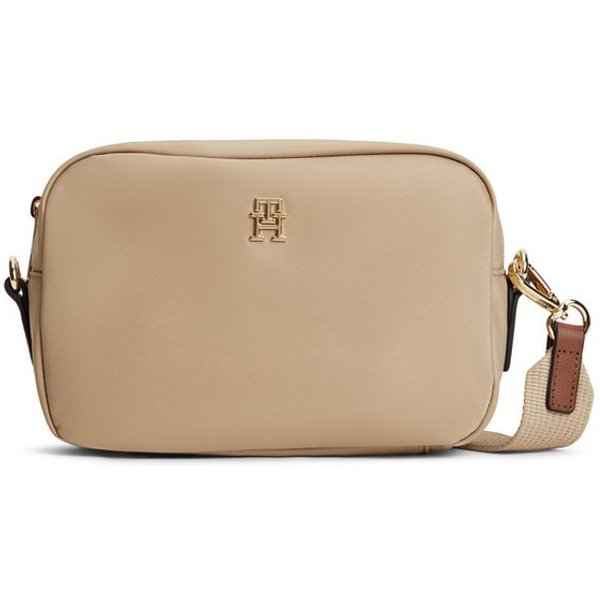 Tommy Hilfiger Mini Bag POPETTE CAMERA BAG, Damen Umhängetasche, Schultertasche mit TH-Schmuckelement
