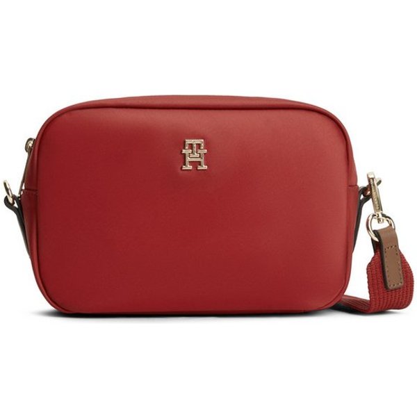 Tommy Hilfiger Mini Bag POPETTE CAMERA BAG, Damen Umhängetasche, Schultertasche mit TH-Schmuckelement