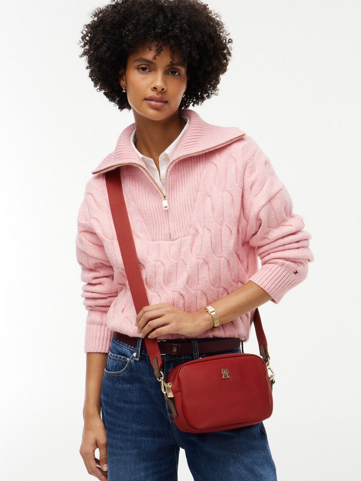 Tommy Hilfiger Mini Bag POPETTE CAMERA BAG, Damen Umhängetasche, Schultertasche mit TH-Schmuckelement – Bild 2 von 5