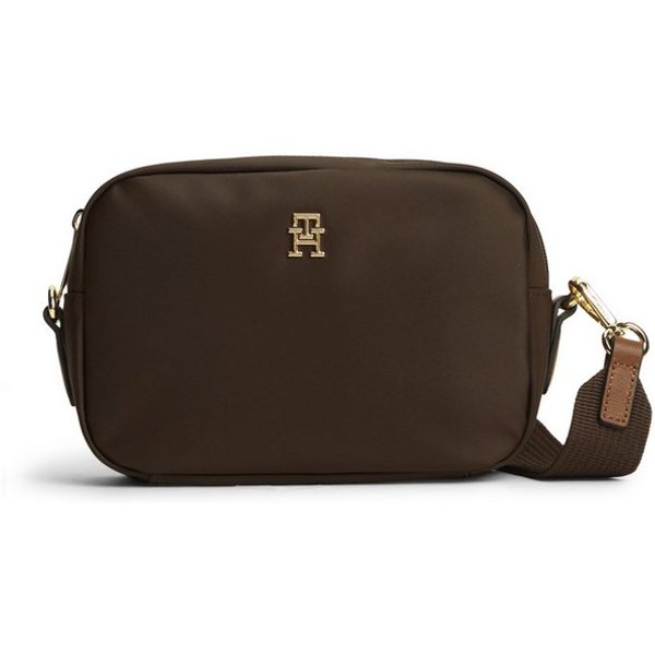 Tommy Hilfiger Mini Bag POPETTE CAMERA BAG, Damen Umhängetasche, Schultertasche mit TH-Schmuckelement