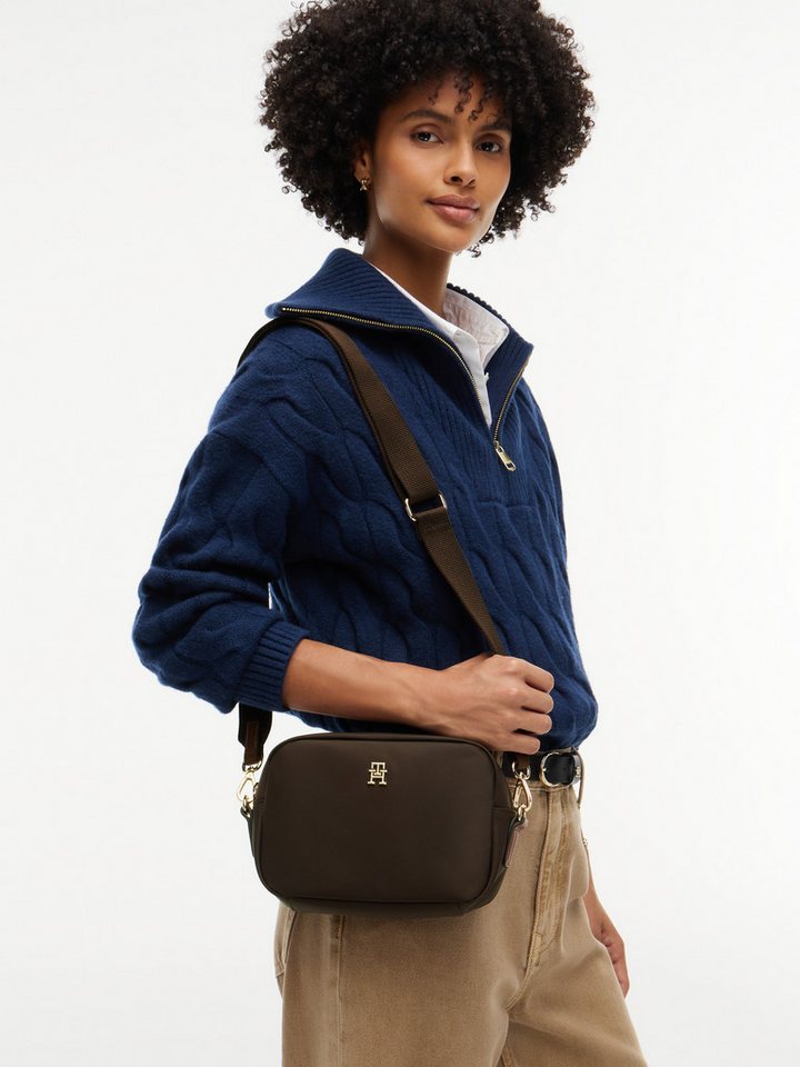 Tommy Hilfiger Mini Bag POPETTE CAMERA BAG, Damen Umhängetasche, Schultertasche mit TH-Schmuckelement – Bild 2 von 5