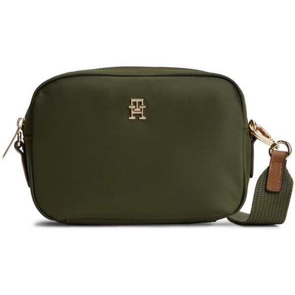 Tommy Hilfiger Mini Bag POPETTE CAMERA BAG, Damen Umhängetasche, Schultertasche mit TH-Schmuckelement
