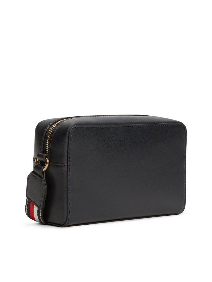 Tommy Hilfiger Mini Bag TH JOY CAMERA BAG CORP, Unisex Schultertasche, Umhängetasche mit gestreiftem Schulterriemen – Bild 3 von 5