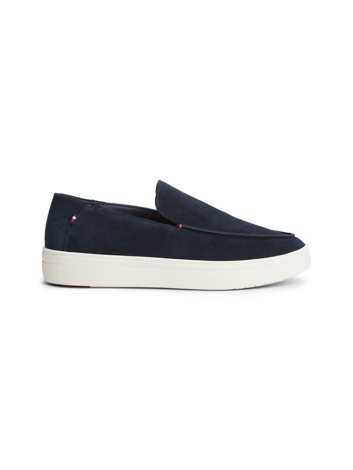 Tommy Hilfiger MODERN LIGHT SUEDE LOAFER Slipper Schlupfschuh, Flat mit typischer Mokassinnaht – Bild 3 von 5