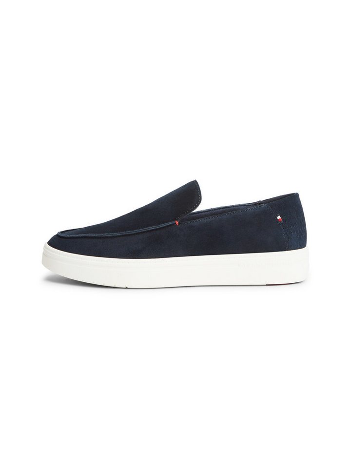 Tommy Hilfiger MODERN LIGHT SUEDE LOAFER Slipper Schlupfschuh, Flat mit typischer Mokassinnaht – Bild 4 von 5
