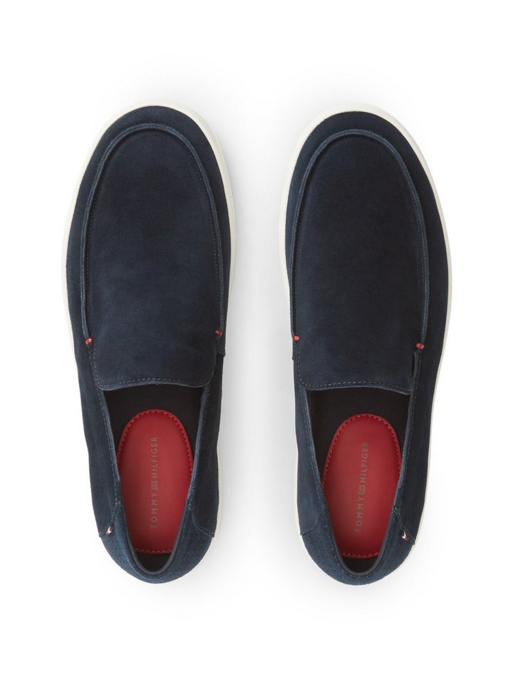 Tommy Hilfiger MODERN LIGHT SUEDE LOAFER Slipper Schlupfschuh, Flat mit typischer Mokassinnaht – Bild 5 von 5
